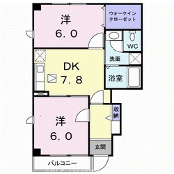 アロッジオＫ３　Ｂの物件間取画像